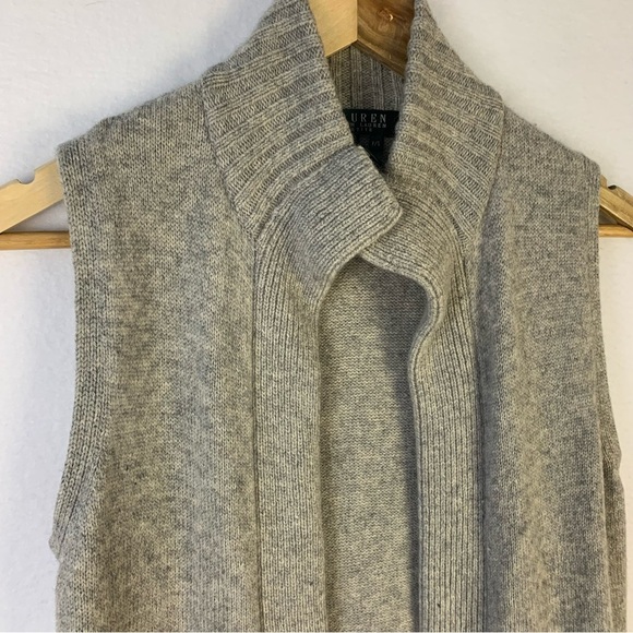 Ralph Lauren Wool Cashmere Long Sweater Vest - Picture 3 of 5